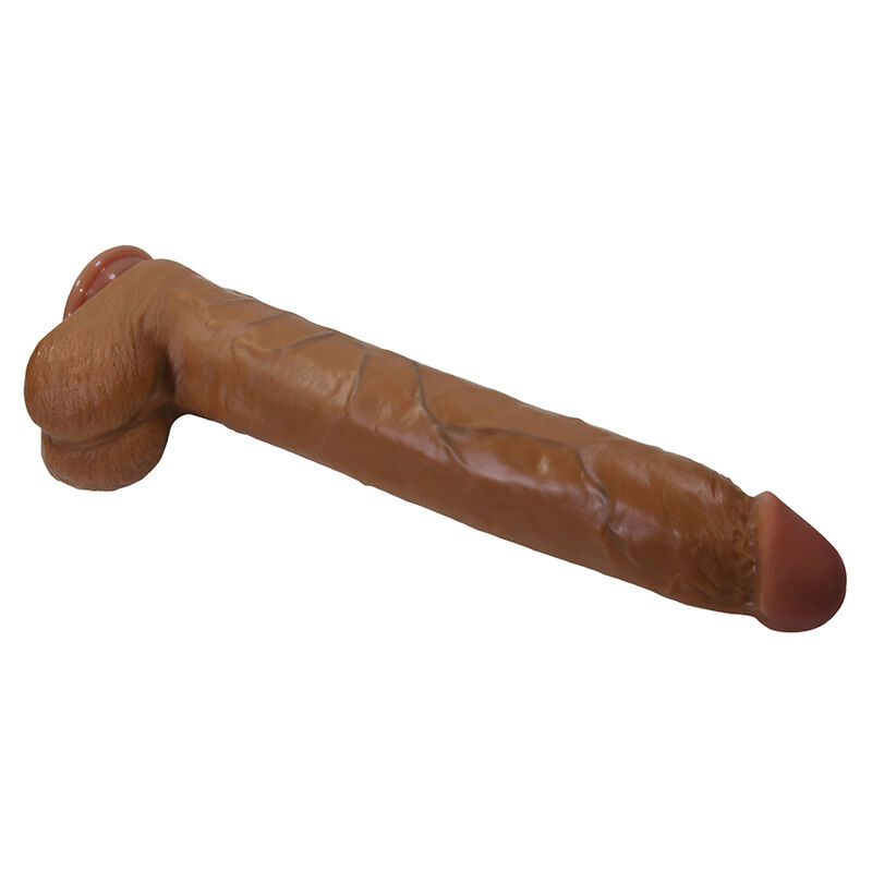 PRETTY LOVE - DANY REALISTIC FLEXIBLE DILDO WITH SUCTION CUP 36 CM -Ø- 5.6 CM BROWN - Bild 3
