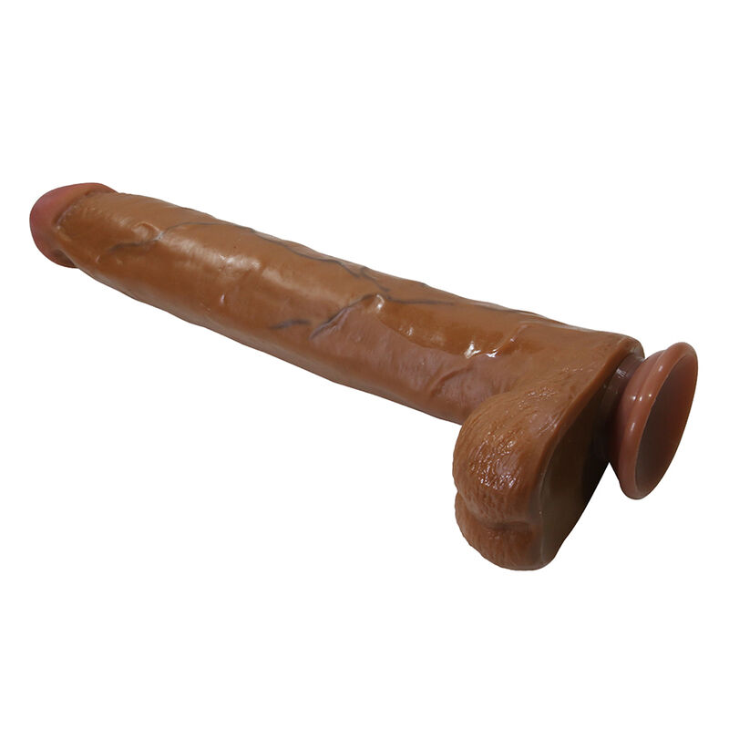 PRETTY LOVE - DANY REALISTIC FLEXIBLE DILDO WITH SUCTION CUP 36 CM -Ø- 5.6 CM BROWN - Bild 4