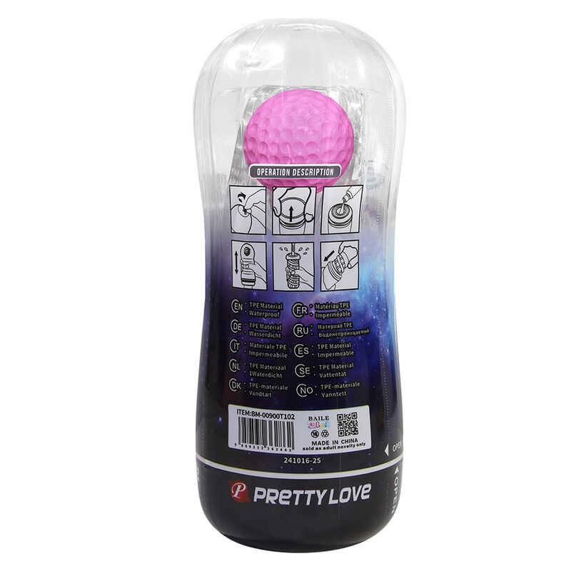 PRETTY LOVE - 360 TEXTURED MASTURBATION CUP CLEAR - Bild 4