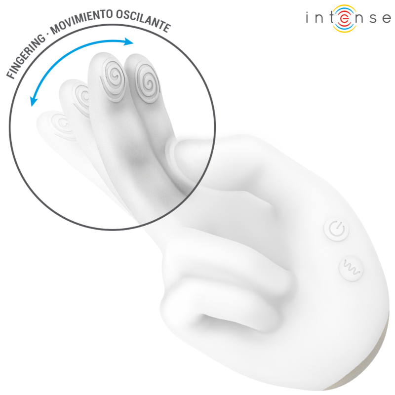 INTENSE - JIMMY HAND-SHAPED MULTIFUNCTION STIMULATOR WITH VIBRATION AND HEAT - Bild 4