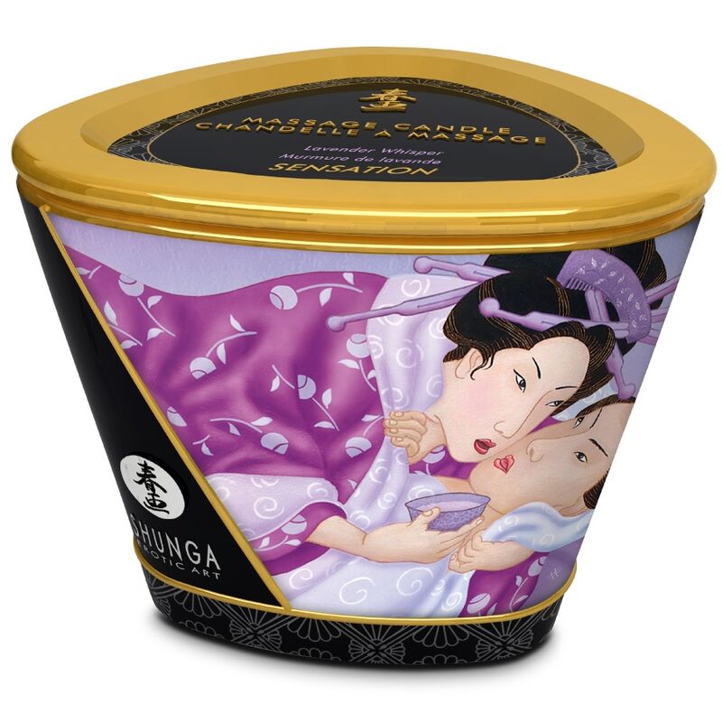 SHUNGA - MASSAGE CANDLE LAVANDER 170 ML - Bild 3