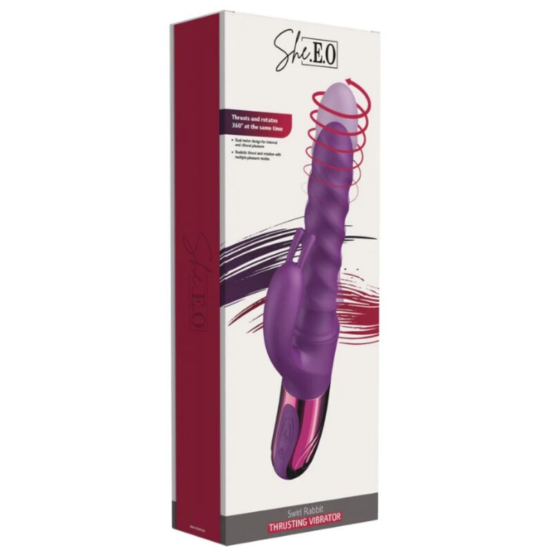 SHE.E.O - PURPLE RABBIT SWIRL VIBRATOR - Bild 4