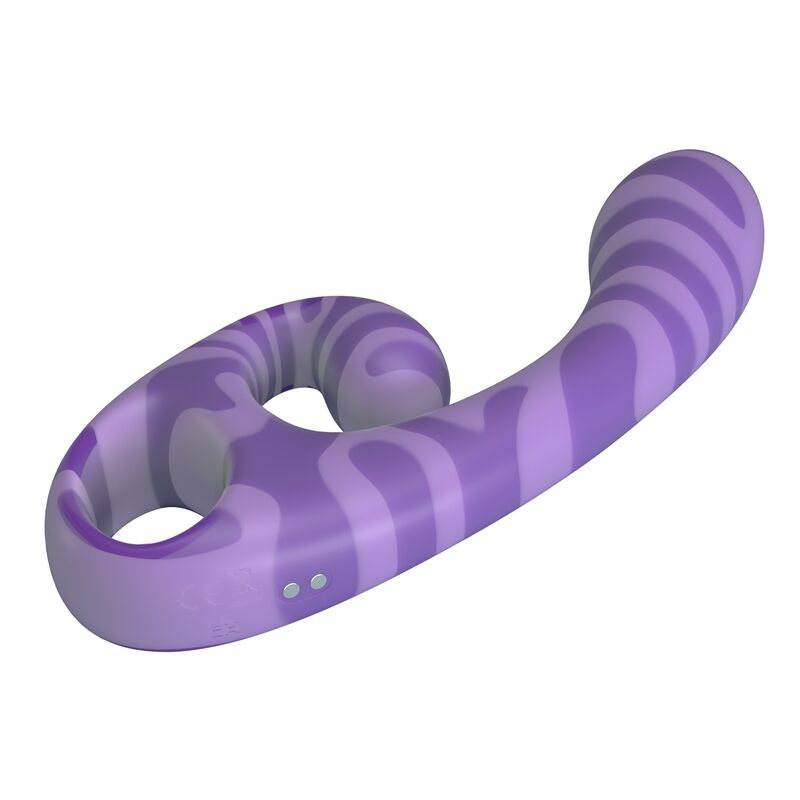 PRETTY LOVE - SUMMER DOUBLE-ENDED VIBRATOR WITH HANDLE 19 CM Ø 3.5 CM PURPLE - Bild 5