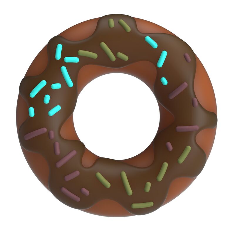 PRETTY LOVE - SUPER DONUT PENIS RING BROWN