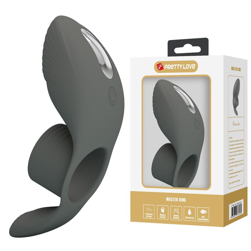 PRETTY LOVE - RECHARGEABLE VIBRATING RING WITH DUAL STIMULATION - Bild 4