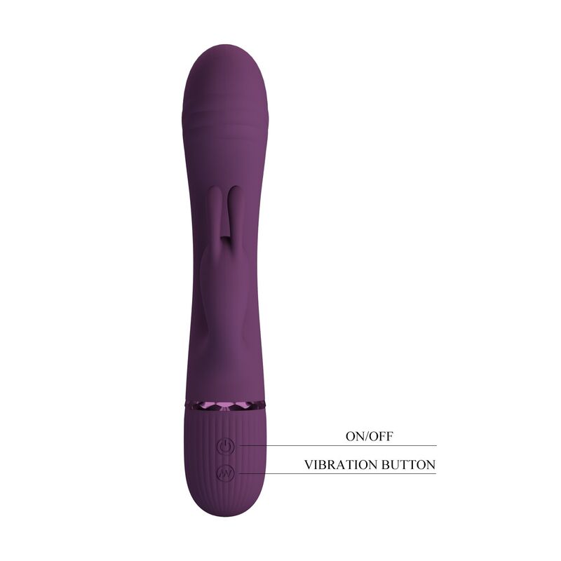 PRETTY LOVE - ROCCO RECHARGEABLE RABBIT VIBRATOR 10 FUNCTIONS PURPLE - Bild 2