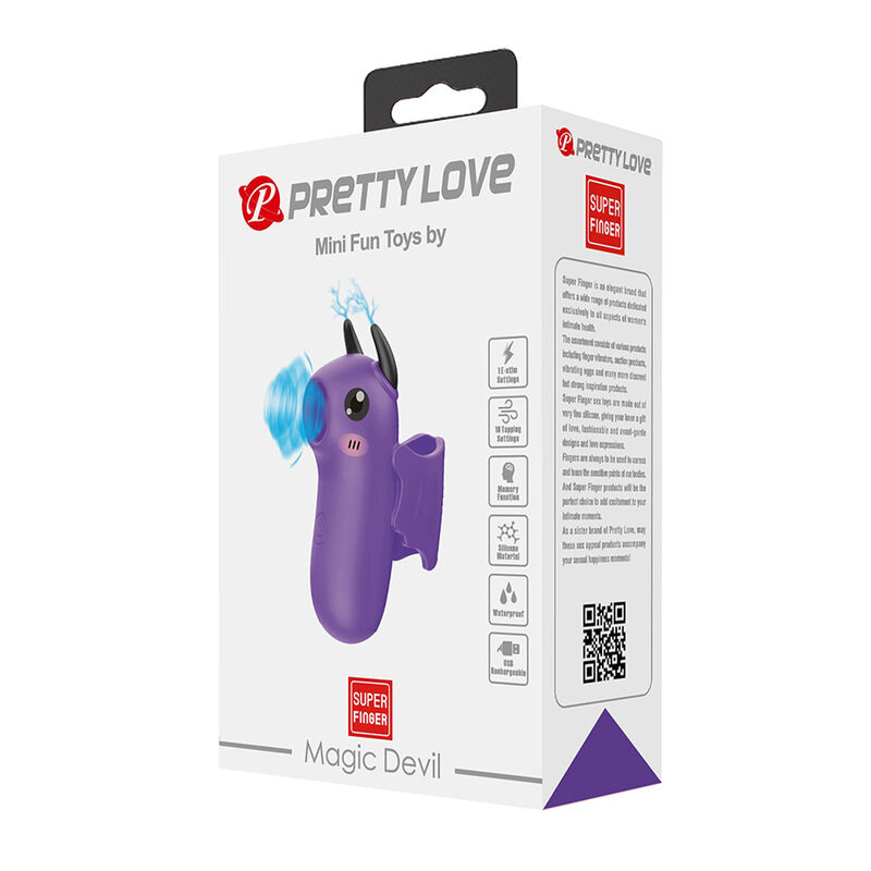 PRETTY LOVE - MAGIC DEVIL PURPLE RECHARGEABLE FINGER STIMULATOR - Bild 2