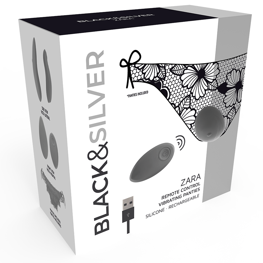BLACKSILVER - ZARA REMOTE CONTROL STIMULATOR WITH FREE PANTY - Bild 3