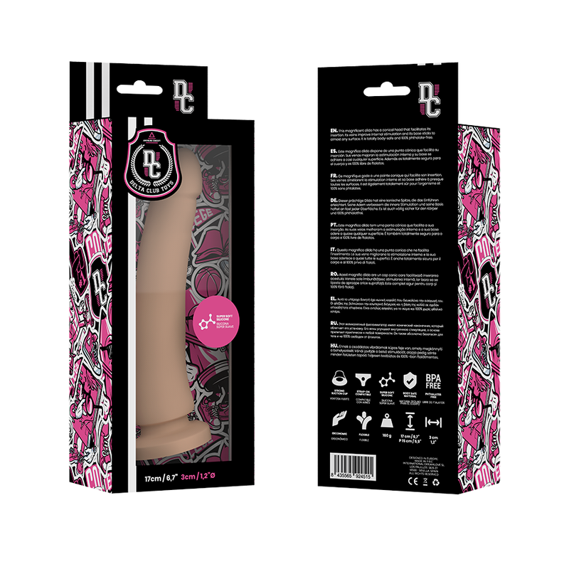DELTA CLUB - TOYS DILDO NATURAL MEDICAL SILICONE 17 CM -O- 3 CM - Bild 4